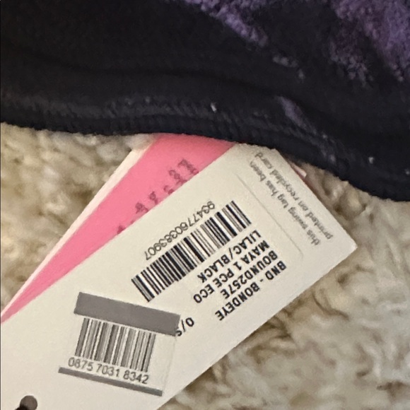 NWT BOND EYE Maya purple  black monokini o/s - Picture 5 of 9